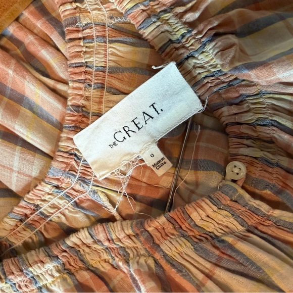 THE GREAT The Iris Plaid Midi Dress Size 0 US XS - Picture 5 of 8